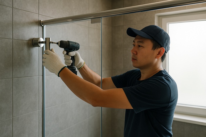 Lắp đặt phụ kiện kính